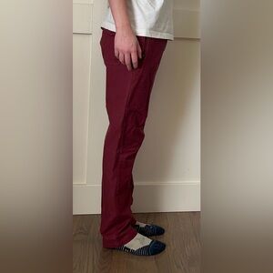 Used red Roark pants